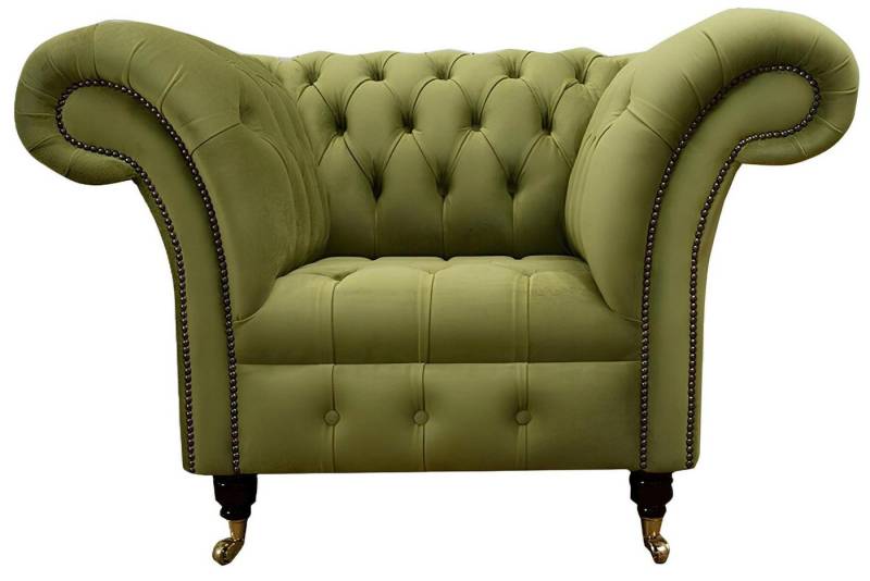 Xlmoebel Chesterfield-Sessel Luxuriöser Einzelsessel in Grün für Hotels und moderne Polsterstühle. (Sessel), Hergestellt in Europa von Xlmoebel