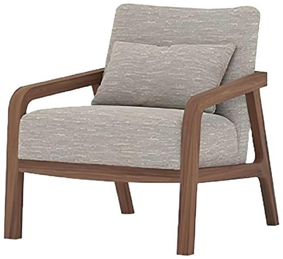 Xlmoebel Loungesessel Luxuriöser Holz-Sessel für das Wohnzimmer im Design-Stil (Sessel), Hergestellt in Europa von Xlmoebel