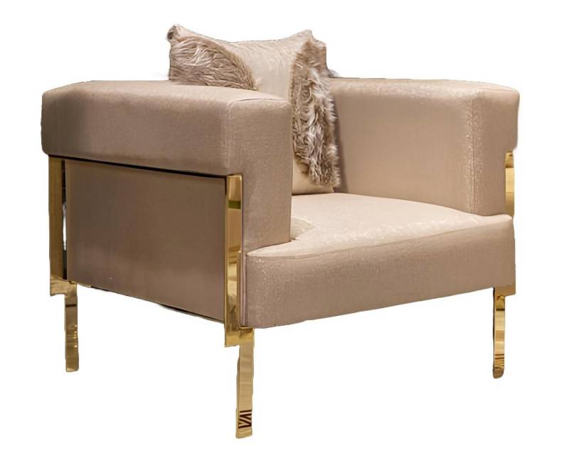 Xlmoebel Sessel Luxuriöser Stoff-Loungesessel mit modernem Design und komfortabler (1-St., Sessel), Hergestellt in Europa von Xlmoebel