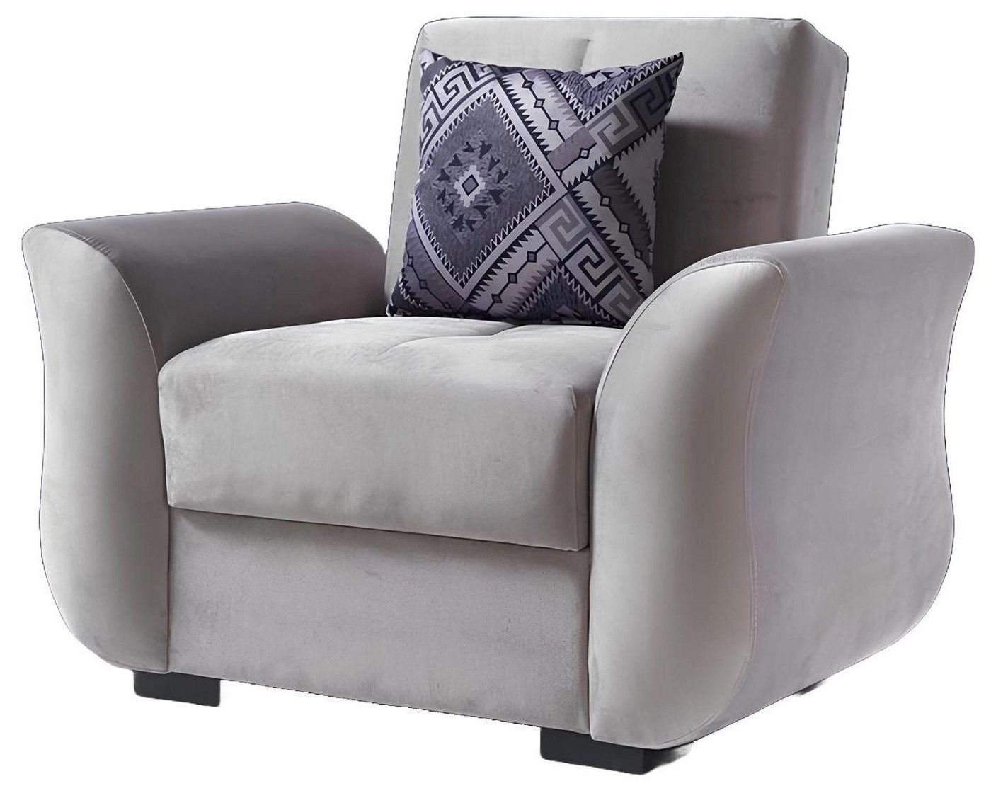 Xlmoebel Loungesessel Luxuriöser Textil-Relaxsessel in Weiß mit modernem Design (Sessel), Hergestellt in Europa von Xlmoebel