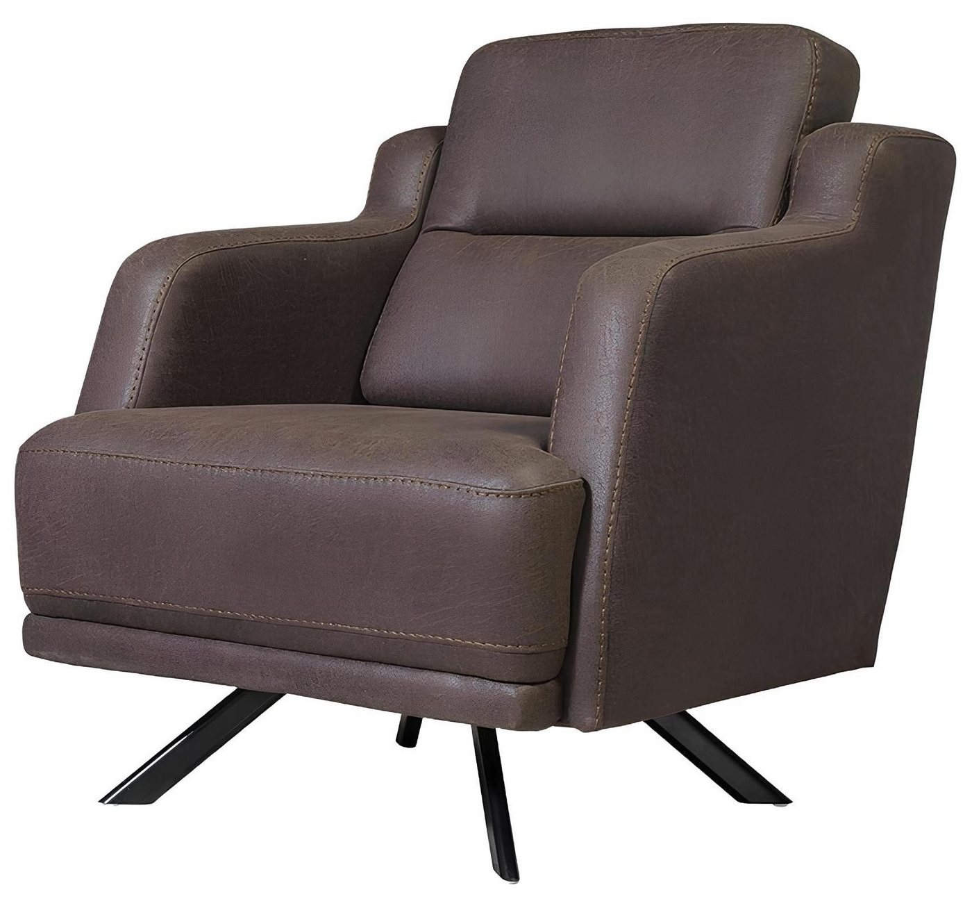Xlmoebel Sessel Neu Luxus Modern Braun Einzelsitzer Polsterstuhl für das Wohnzimmer (Sessel), Hergestellt in Europa von Xlmoebel