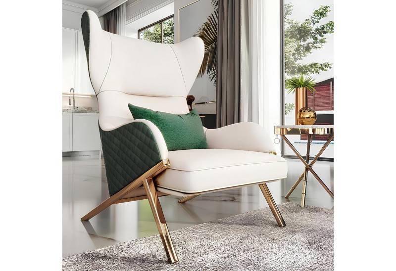 Xlmoebel Loungesessel Neu Set 4x Sessel Metall Lounge Design Stühle Relax Garnitur Club (4x Sessel), Hergestellt in Europa von Xlmoebel