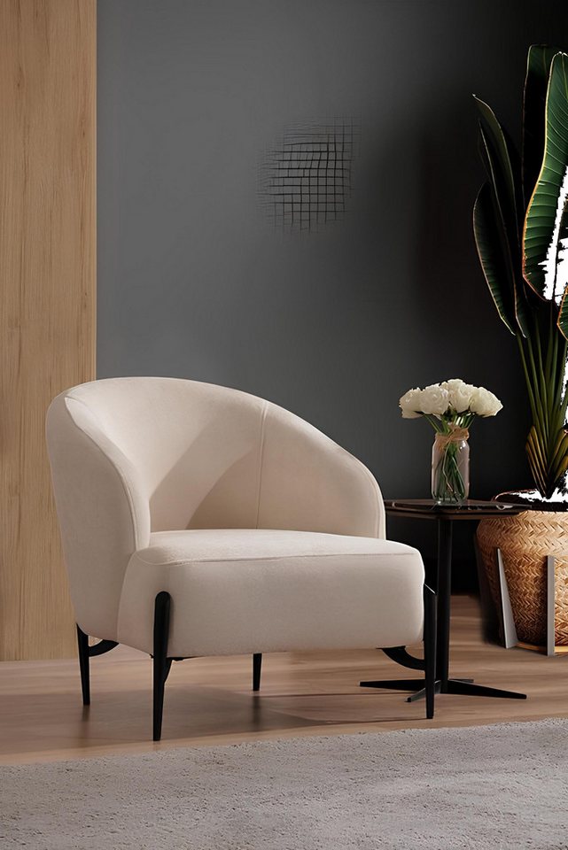 Xlmoebel Sessel Neuer Designer Relaxsessel für das Wohnzimmer in Weiß, Einzelsitzer (Sessel), Hergestellt in Europa von Xlmoebel