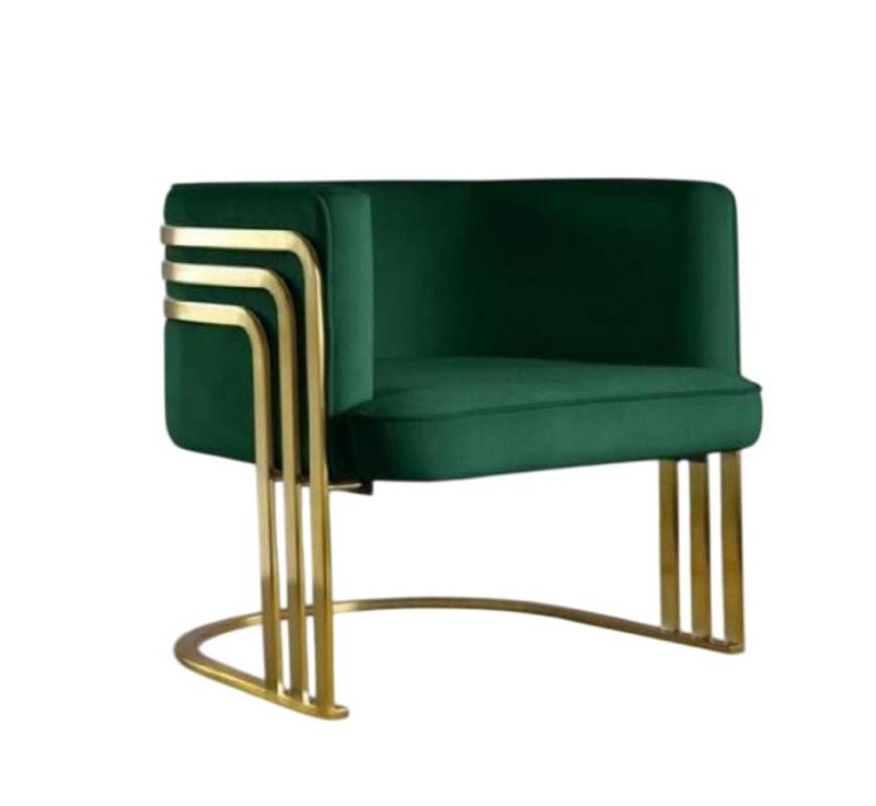 Xlmoebel Cocktailsessel Neuer Einzelsitzer Lounge Club Sessel mit Design-Lehne und Polsterung (1-St., Sessel), Hergestellt in Europa von Xlmoebel