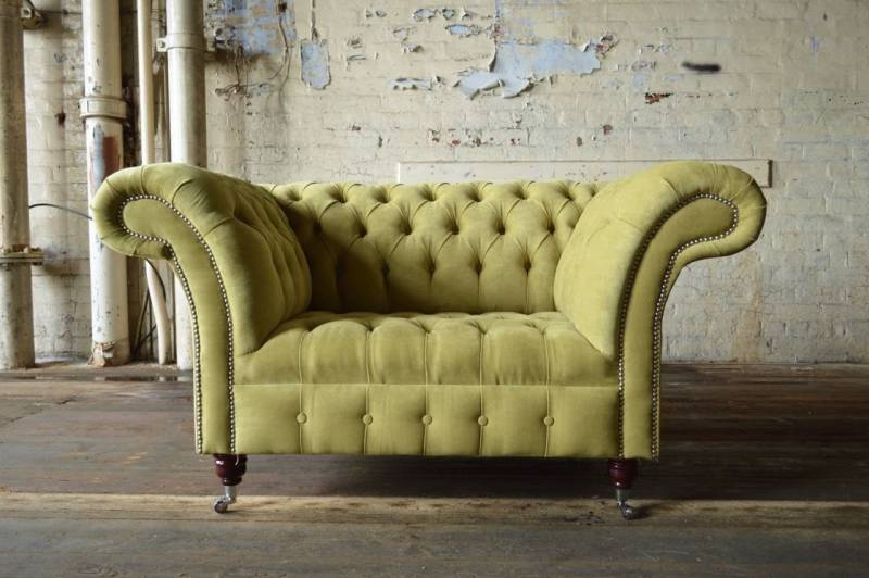 Xlmoebel Chesterfield-Sessel Neuer Lounge-Club-Sessel in Lederoptik und Stoffpolsterung (Chesterfield Sessel - 373), Hergestellt in Europa von Xlmoebel