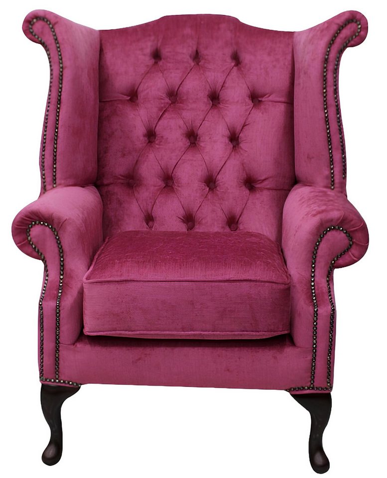 Xlmoebel Sessel Neuer Lounge-Sessel Chesterfield Club mit Relax-Funktion für Fernseh- (CHESTERFIELD OHRENSESSEL Queen "Purple), Hergestellt in Europa von Xlmoebel
