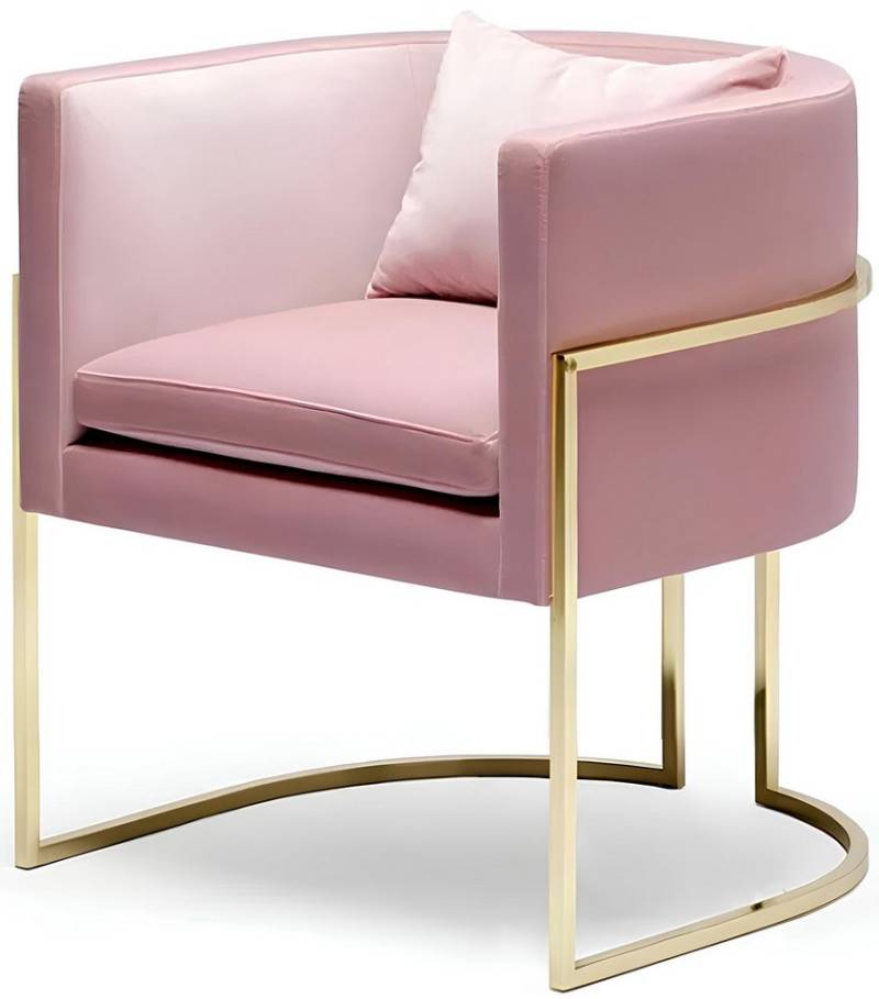 Xlmoebel Loungesessel Neuer Luxus-Sitz mit gepolstertem Metall-Design für Lounge (Sessel), Hergestellt in Europa von Xlmoebel