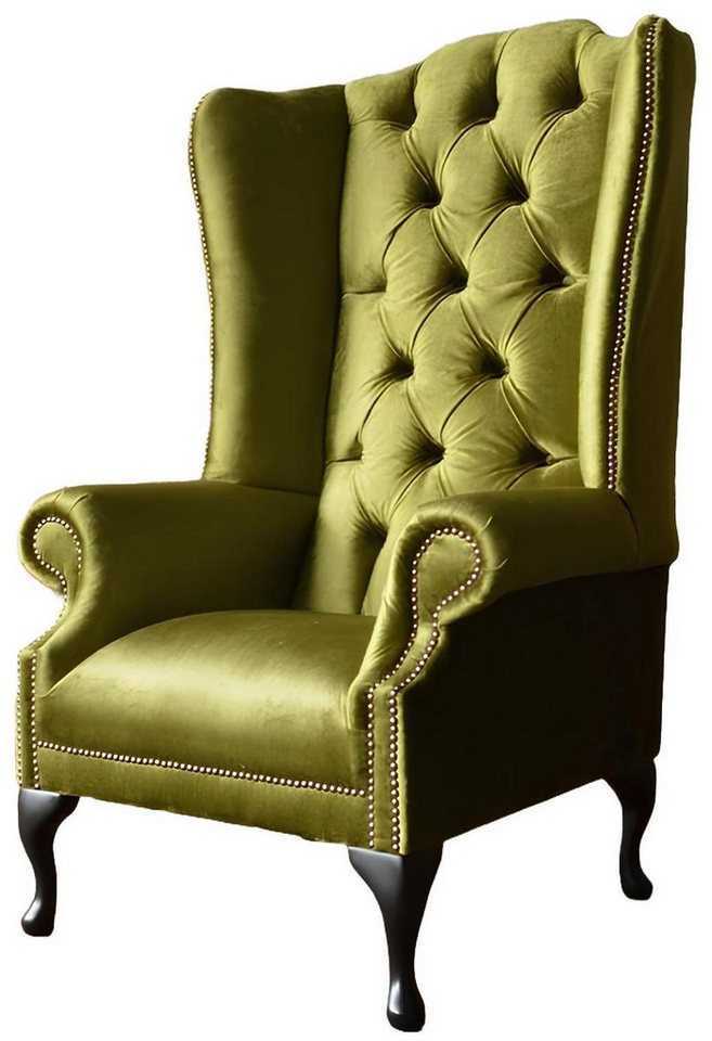Xlmoebel Sessel Neuer gemütlicher Sessel im Fernsehdesign mit Ohren (Chesterfield Ohrensessel - 343), Hergestellt in Europa von Xlmoebel