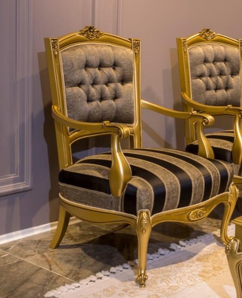 Xlmoebel Armlehnstuhl Elegante Armlehnstühle für Esszimmer, Büro oder Wohnzimmer, Hergestellt in Europa von Xlmoebel