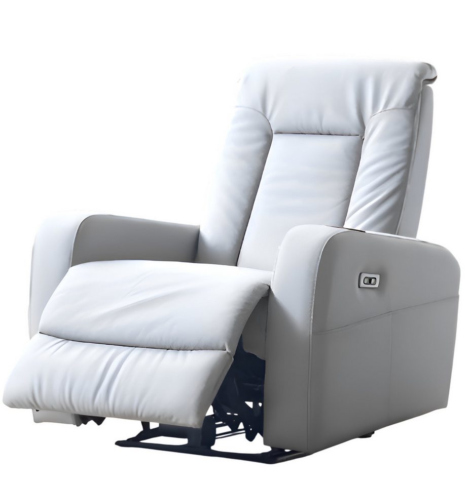 Xlmoebel Relaxsessel Moderner weißer Wohnzimmersessel, exklusiver 1-Sitzer (Sessel), Hergestellt in Europa von Xlmoebel
