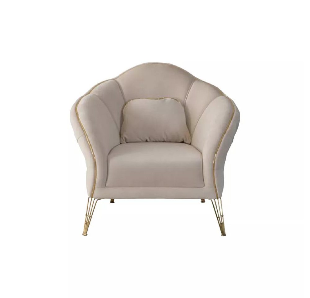 Xlmoebel Chesterfield-Sessel Neues Sofa-Set in modernem Chesterfield-Design in Beige mit 2 Sesseln (2-St., 2x Sessel), Hergestellt in Europa von Xlmoebel