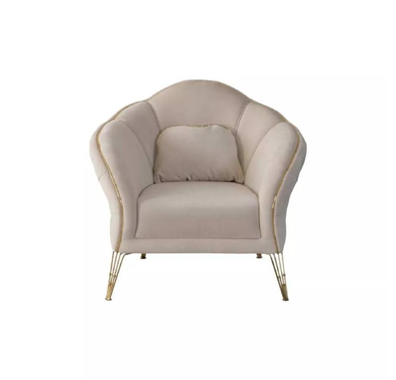 Xlmoebel Chesterfield-Sessel Neues Sofa-Set in modernem Chesterfield-Design in Beige mit 2 Sesseln (2-St., 2x Sessel), Hergestellt in Europa von Xlmoebel