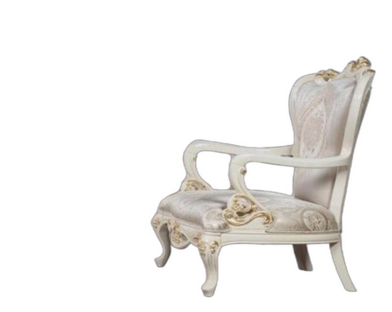 Xlmoebel Sessel Ohrensessel Sessel Design Polster Barock Textil Wohnzimmer (1-St., Sessel), Hergestellt in Europa von Xlmoebel