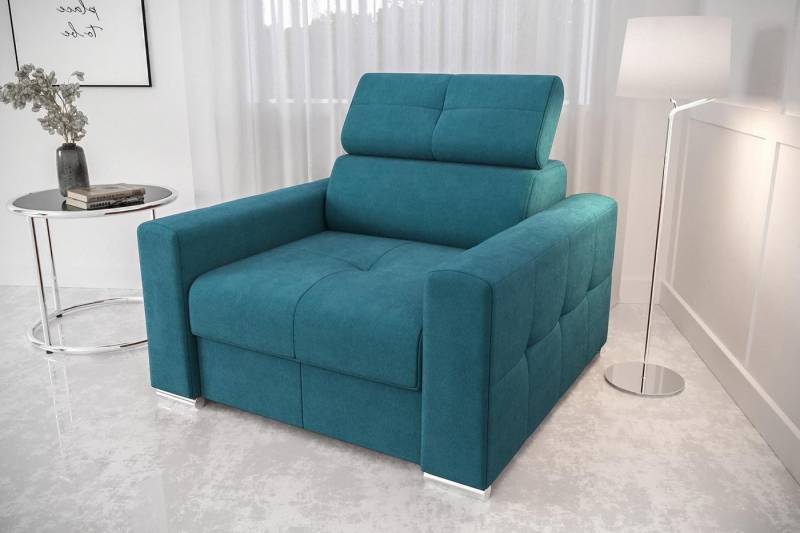Xlmoebel Sessel Roter Stoff-Loungesessel für modernes Wohnzimmer-Design (Sessel), Hergestellt in Europa von Xlmoebel