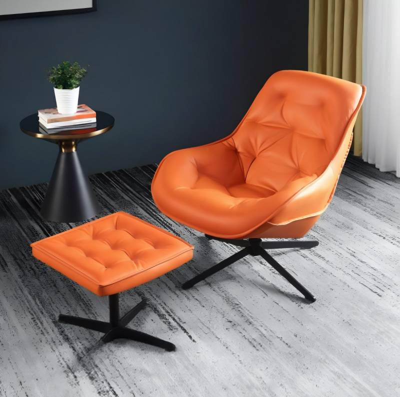 Xlmoebel Relaxsessel Sofa-Set mit traditionellem Design Chesterfield (Sessel + Hocker), Hergestellt in Europa von Xlmoebel