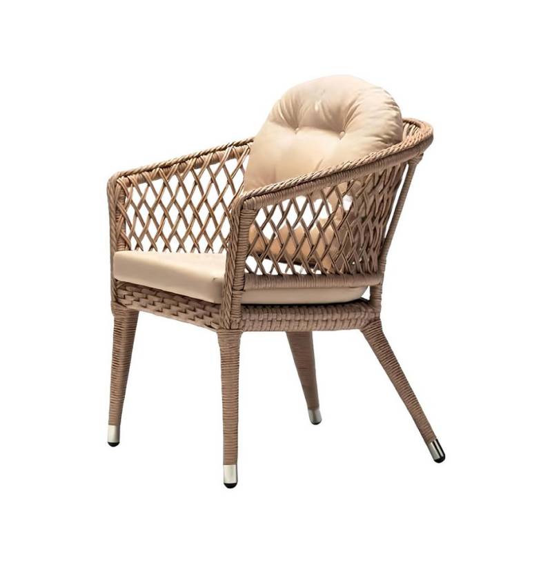 Xlmoebel Sessel Stilvoller Terrassen-Loungesessel aus modernem Rattan in Beige - (Sessel), Hergestellt in Europa von Xlmoebel
