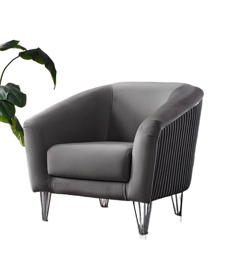 Xlmoebel Sessel Stuhl Design Schlafcouch Sofa Entspannen Premium Stoff Polster (Sessel), Hergestellt in Europa von Xlmoebel