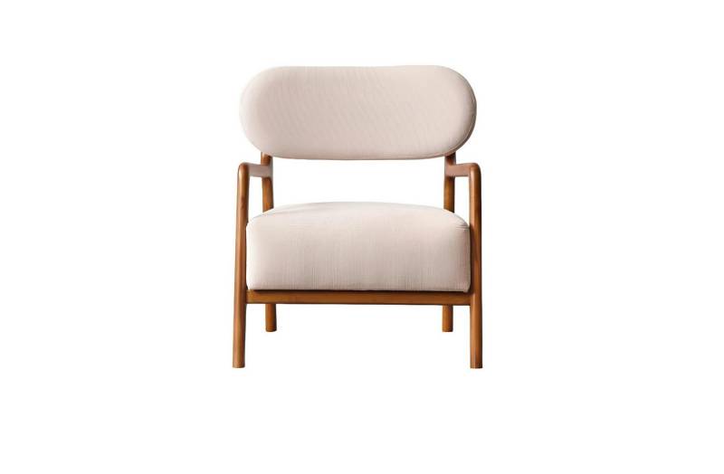 Xlmoebel Sessel Zeitgemäßer Einzelsessel in Beige aus Stoffsessel, Design-Clubsessel (Sessel), Hergestellt in Europa von Xlmoebel