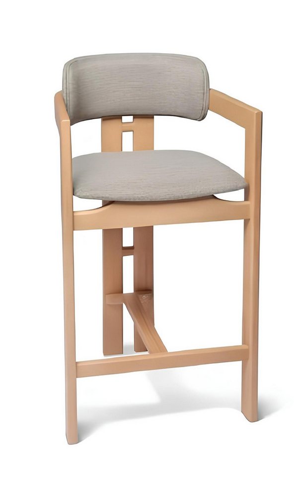 Xlmoebel Barhocker Zeitgemäßer Sitzmöbel Entwurf in Grau mit Armlehnen für Esszimmer (Lehnstuhl), Hergestellt in Europa von Xlmoebel