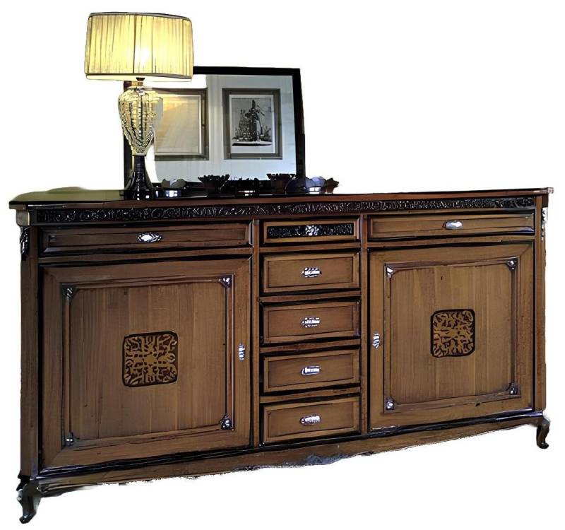 Xlmoebel Sideboard Anrichte aus massivem Holz in italienischem Stil (Kommode), Hergestellt in Italy von Xlmoebel