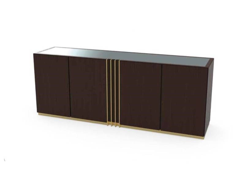 Xlmoebel Sideboard Braune Holz-Kommode im modernen Stil für das Wohnzimmer, Sideboard (1 St., Sideboard), Hergestellt in Europa von Xlmoebel