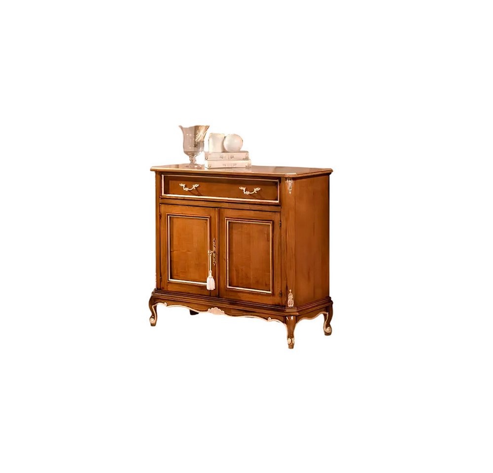 Xlmoebel Sideboard Braunes Holz-Sideboard mit zwei Türen und Schublade für das (Sideboard), Hergestellt in Europa von Xlmoebel