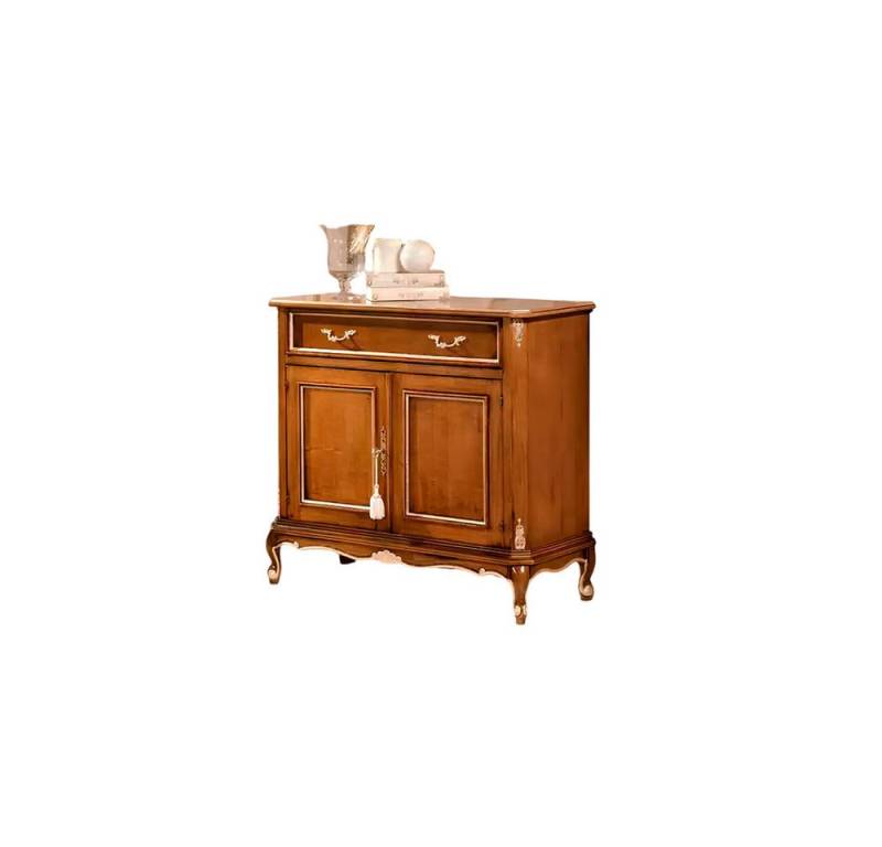 Xlmoebel Sideboard Braunes Holz-Sideboard mit zwei Türen und Schublade für das (Sideboard), Hergestellt in Europa von Xlmoebel