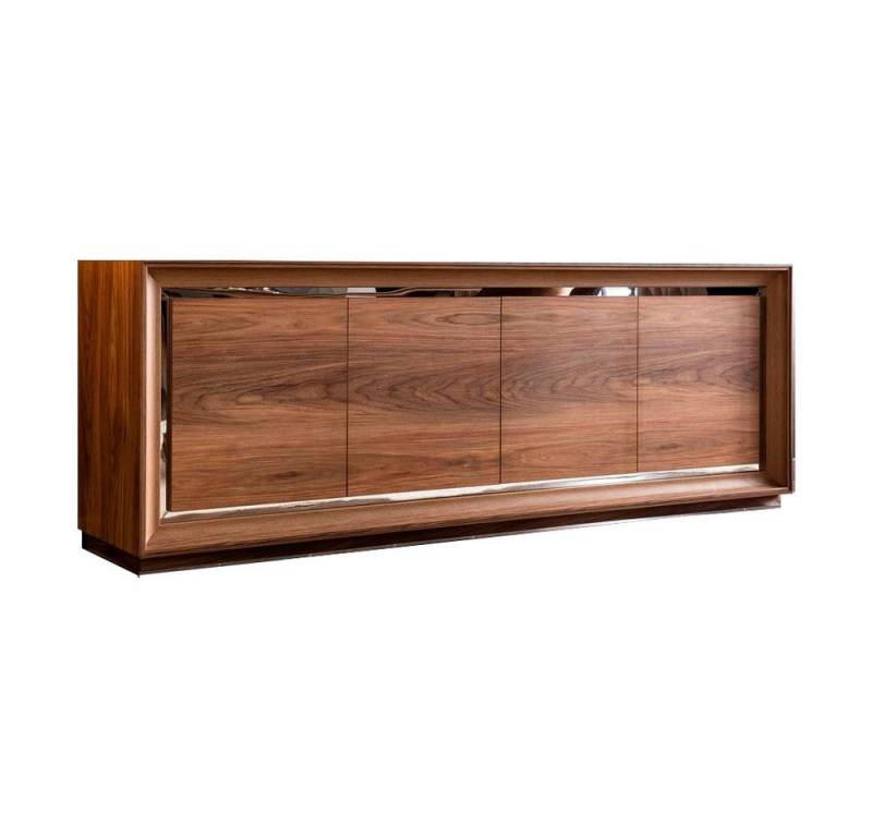 Xlmoebel Sideboard Braunes Möbelstück 218 cm lang als Anrichte oder Sideboard (1 St., Anrichte), Hergestellt in Europa von Xlmoebel