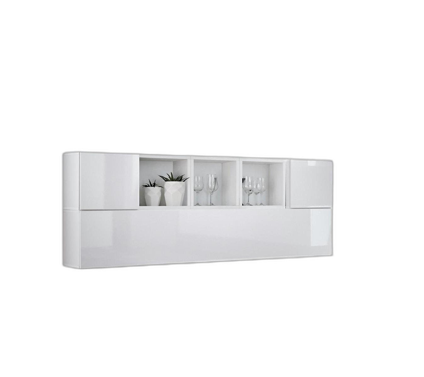 Xlmoebel Sideboard Designer Holz Hängeregal Wandboard Wohnraum Luxus Ausstattung (1 St), Hergestellt in Europa von Xlmoebel
