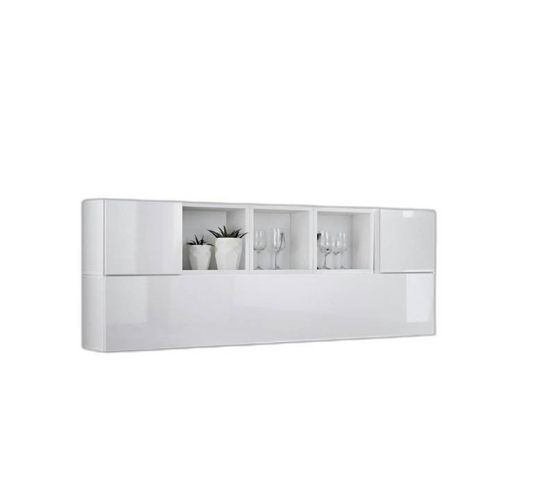 Xlmoebel Sideboard Designer Holz Hängeregal Wandboard Wohnraum Luxus Ausstattung (1 St), Hergestellt in Europa von Xlmoebel