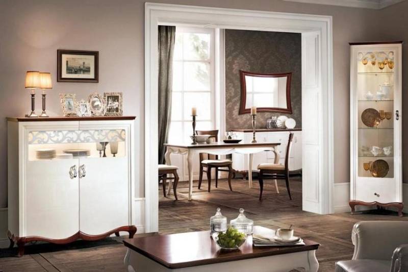Xlmoebel Kommode Exklusives Eckschrank Luxuriöses Sideboard Edler Vitrinenschrank (2tlg Wohnzimmer Set (Sideboard + Eckvitrine), Hergestellt in Europa von Xlmoebel