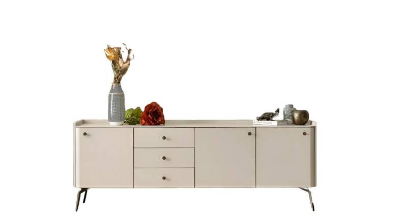 Xlmoebel Sideboard Exquisite Weiße Sideboard Designer Esszimmer Möbel Luxuriöse Kommode (1 St., Anrichte), Hergestellt in Europa von Xlmoebel