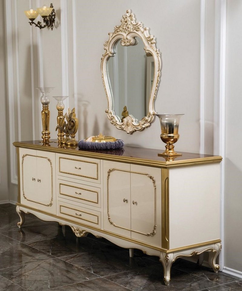 Xlmoebel Kommode Goldene Barock-Kommode aus Italien - Sideboard im Rokoko-Stil -, Hergestellt in Europa von Xlmoebel