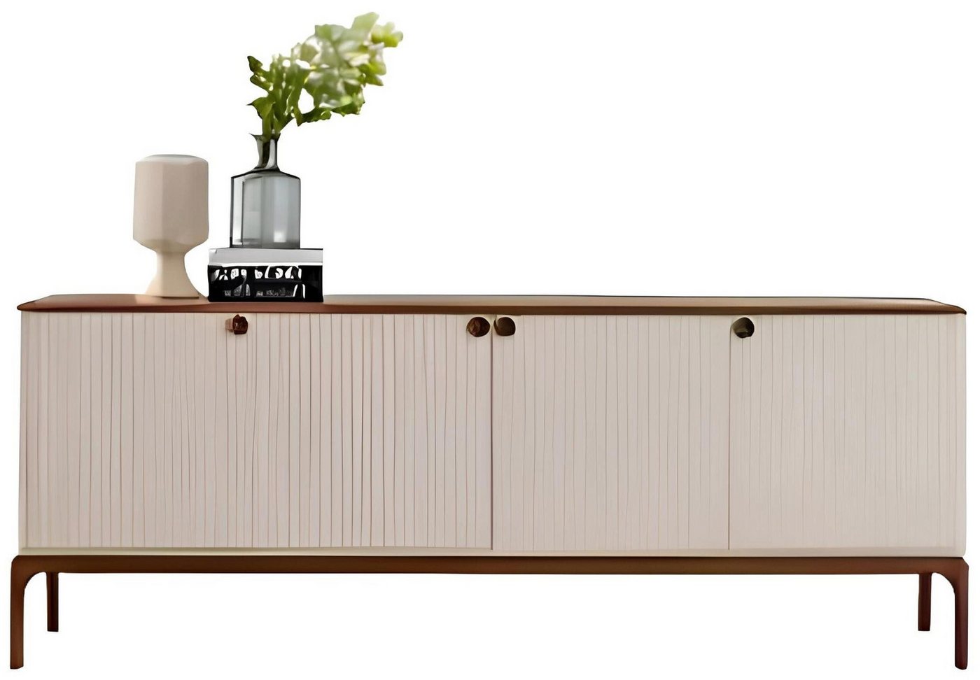 Xlmoebel Sideboard Konsole Deko- Designer-Konsole Weiß Holz (Konsole), Hergestellt in Europa von Xlmoebel