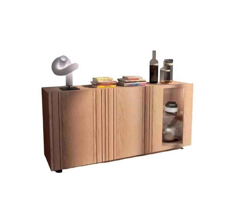 Xlmoebel Sideboard Luxuriöse, moderne Holz-Anrichte in Braun - Sideboard Möbel Design (1 St., Sideboard), Hergestellt In Italy von Xlmoebel
