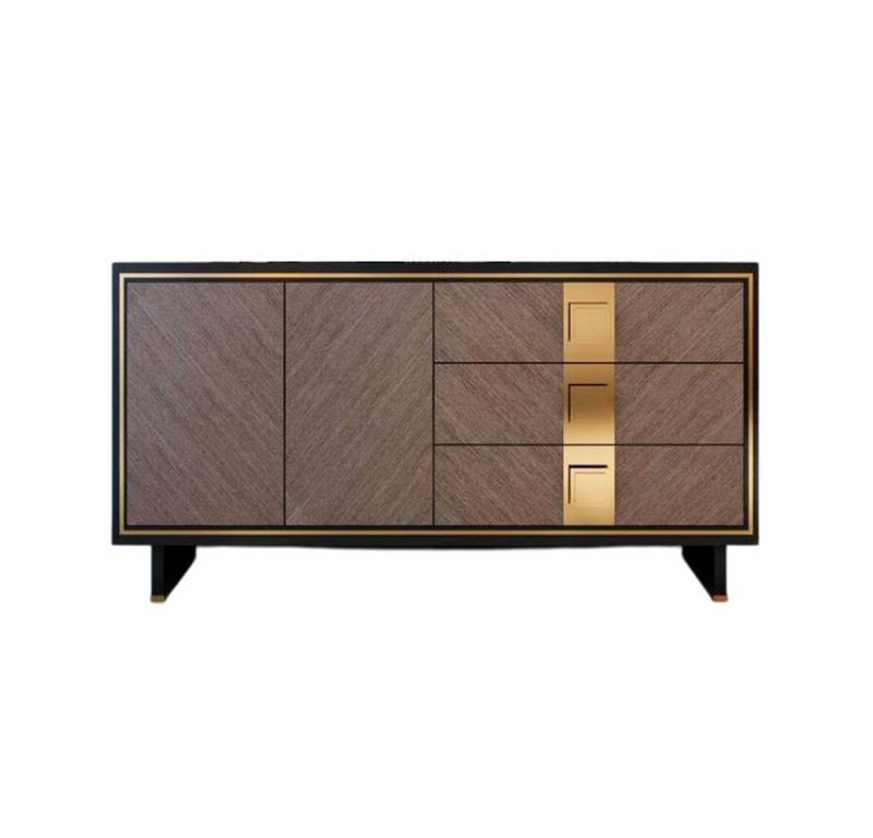 Xlmoebel Sideboard Luxuriöses Wohnzimmermöbel in modernem grauem Holzdesign: (Sideboard), Hergestellt in Europa von Xlmoebel