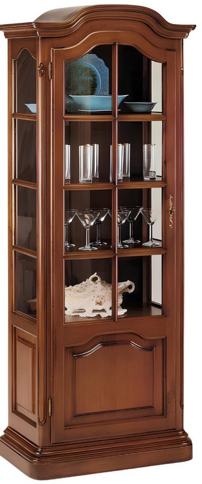 Xlmoebel Anrichte Massivholz Wohnzimmer Sideboard Vaccari cav giovanni Vitrinenbuffet (Anrichte), Hergestellt in Italy von Xlmoebel