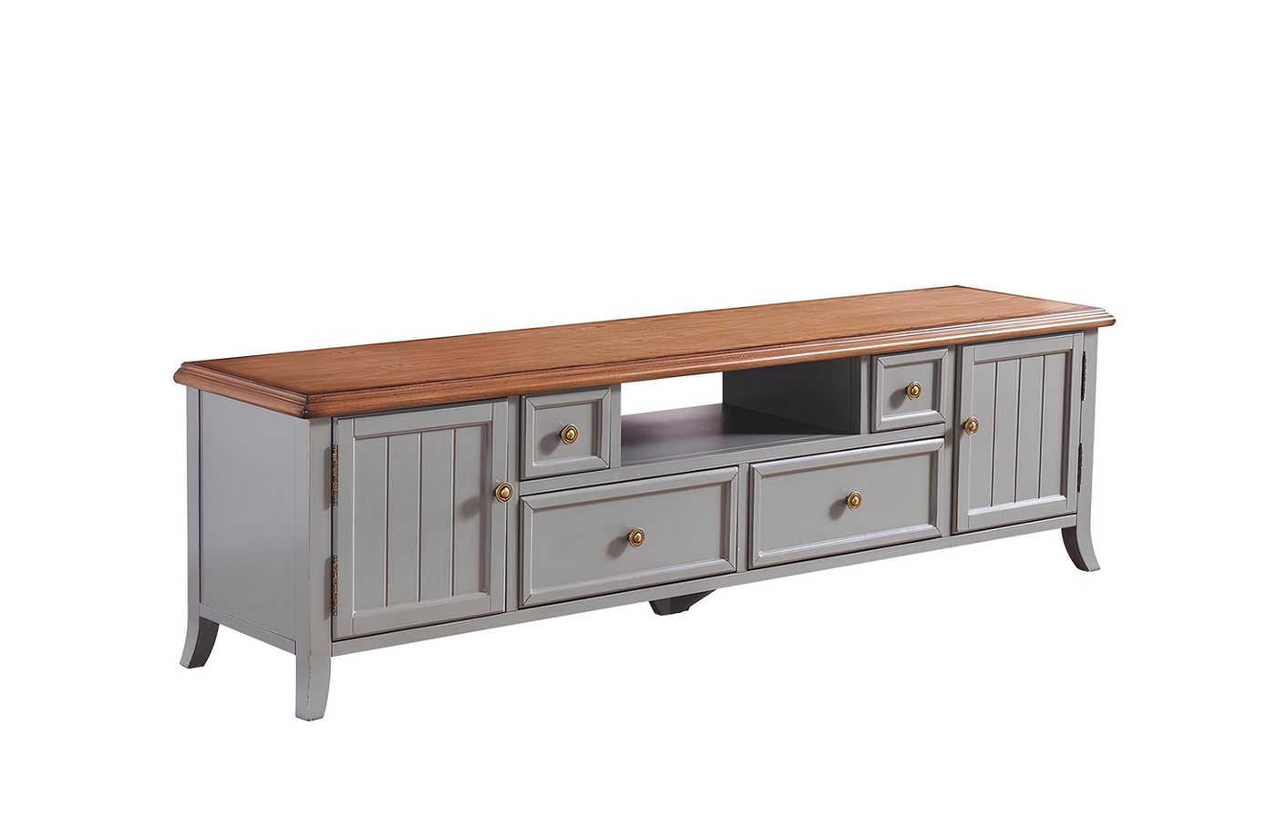 Xlmoebel Sideboard Moderne Highboard Schrank Regal Wohnzimmer Luxus Metallgestell (Sideboard), Hergestellt in Europa von Xlmoebel