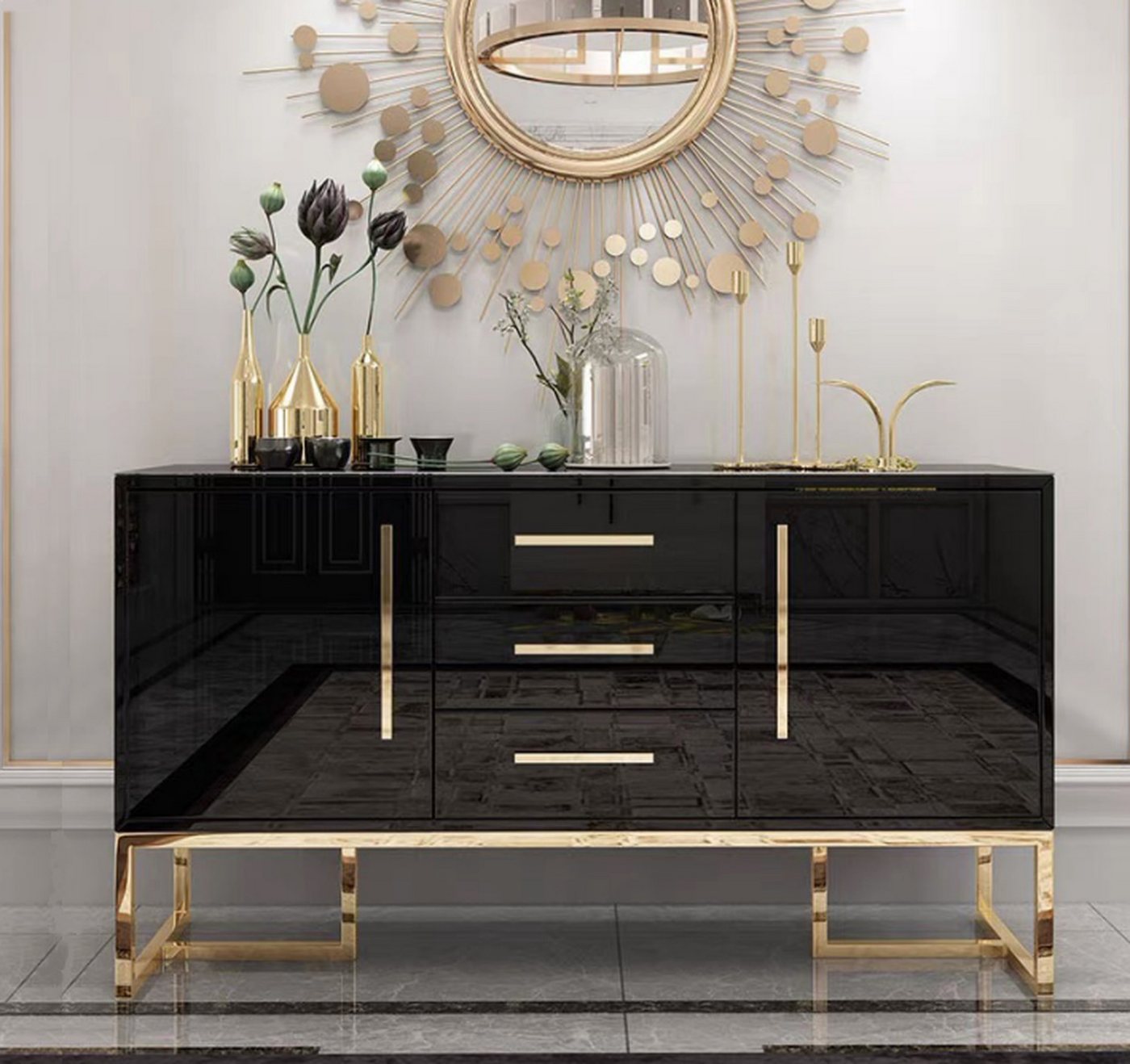 Xlmoebel Sideboard Moderne Holz-Möbel Kommode Schrank - Neuheiten in Sachen Sideboards (1 St., Sideboard), Hergestellt in Europa von Xlmoebel