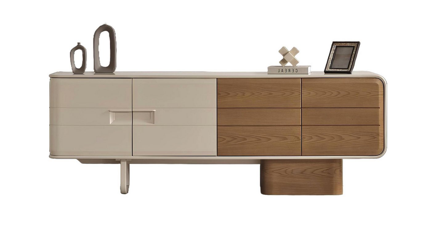 Xlmoebel Sideboard Moderne Luxus-Holzkommode in Weißem Design für die Einrichtung (2 St., Sideboard), Hergestellt in Europa von Xlmoebel