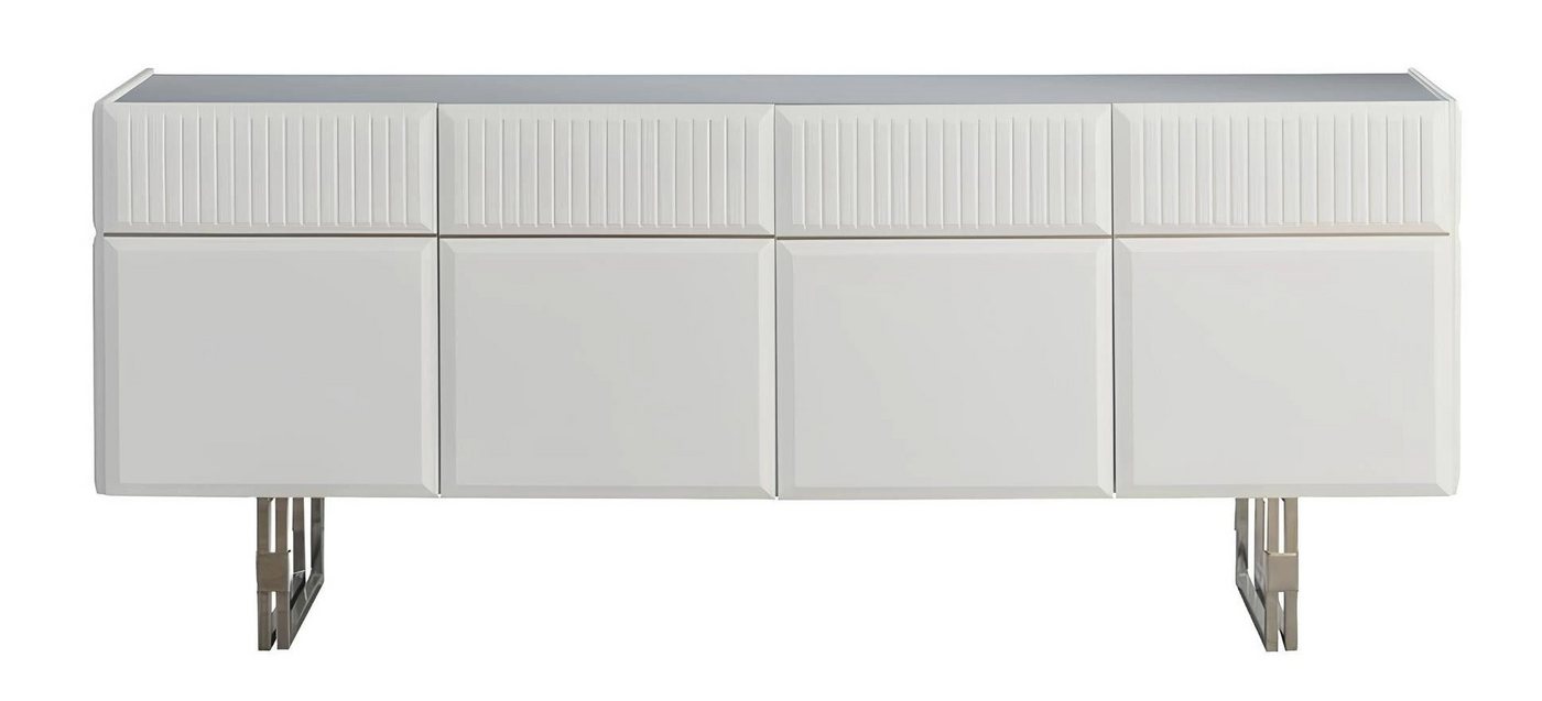 Xlmoebel Sideboard Moderne weiß Holzschrank Kommode Anrichte aus Holz - Sideboard. (Sideboard), Hergestellt in Europa von Xlmoebel