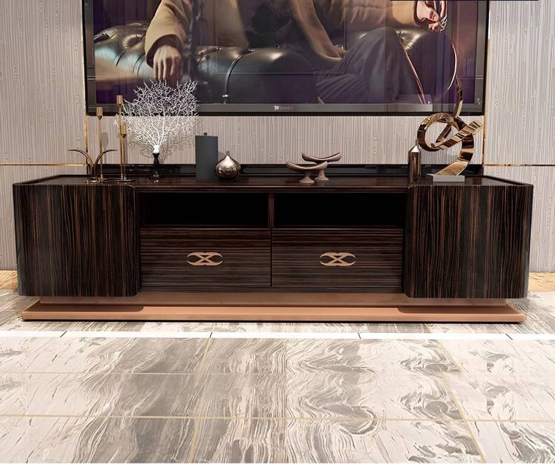 Xlmoebel Lowboard Neues Luxus-TV-Design-Sideboard mit Hochglanz-Finish für die (1 St., Sideboard), Hergestellt in Europa von Xlmoebel