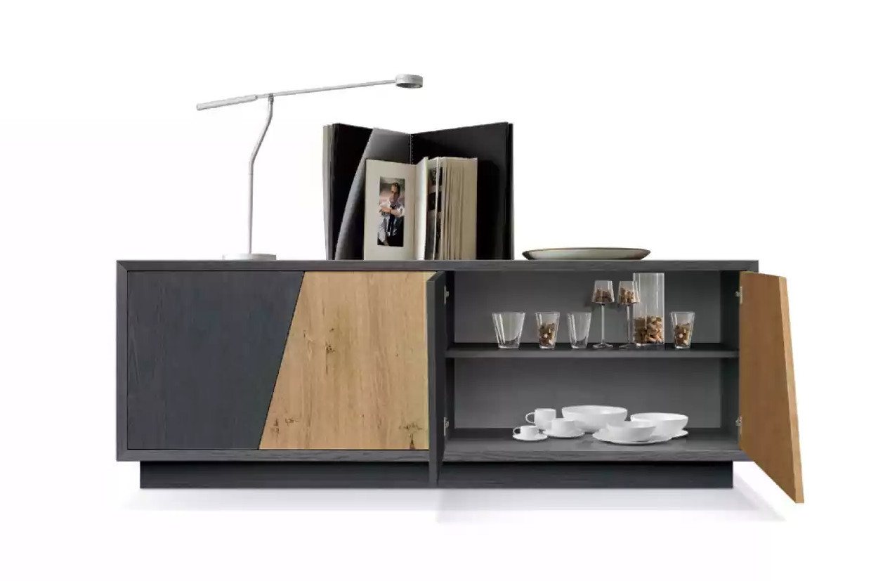 Xlmoebel Sideboard Neues modernes Sideboard für das Wohnzimmer mit 2 Türen und Schubladen (Sideboard), Hergestellt in Europa von Xlmoebel