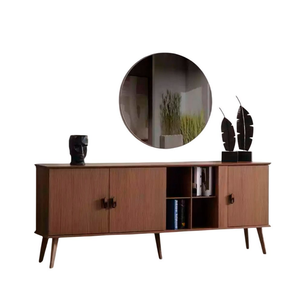 Xlmoebel Sideboard Set von italienischen Möbeln bestehend aus einem Sideboard (2 St., 1x Sideboard + 1x Spiegel), Hergestellt in Europa von Xlmoebel