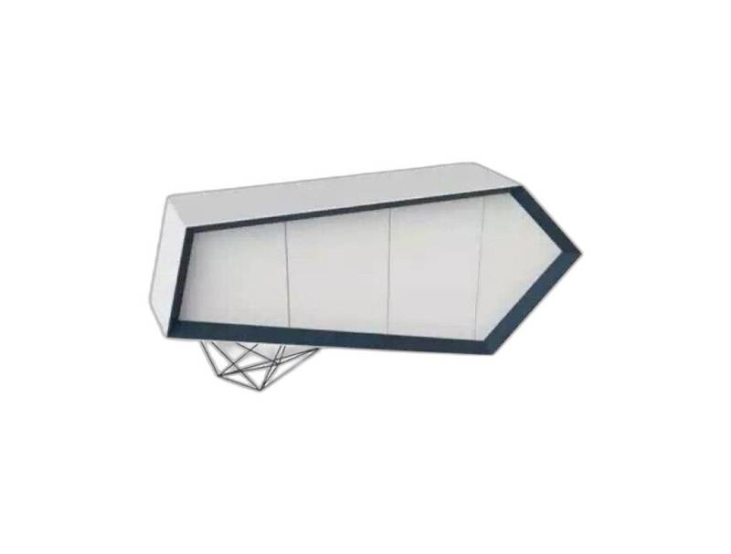 Xlmoebel Sideboard Sideboard Kommode Schrank Anrichteschrank Büroeinrichtung Weiß (1 St., 1x nur Sideboard), Hergestellt in Europa von Xlmoebel