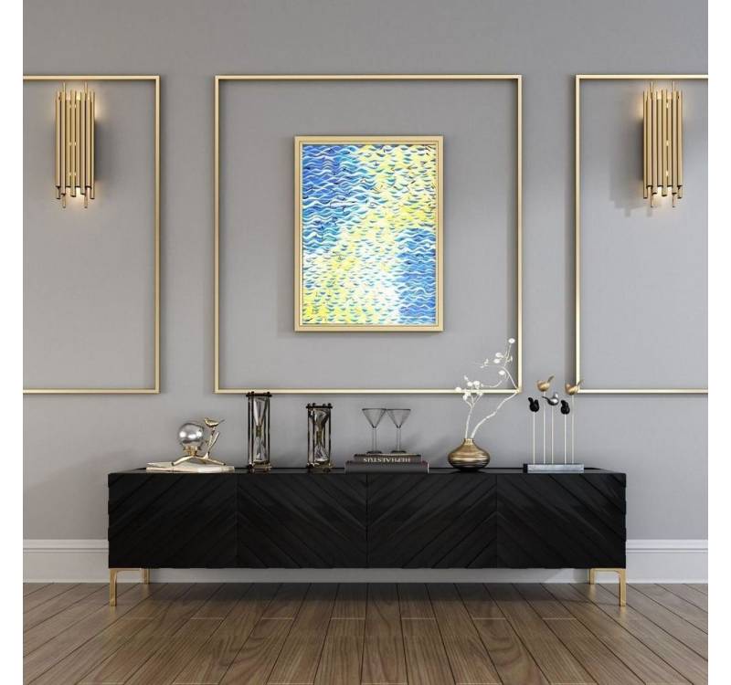 Xlmoebel Sideboard Stilvolle Designer-Kommode mit niedrigem Sideboard für das Wohnzimmer (Sideboard), Hergestellt in Europa von Xlmoebel