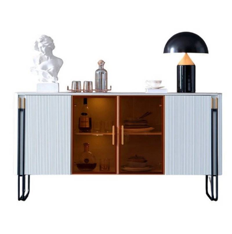 Xlmoebel Sideboard Weißes Holz-Sideboard im modernen Stil für das Wohnzimmer - Anrichte (Sideboard), Hergestellt in Europa von Xlmoebel