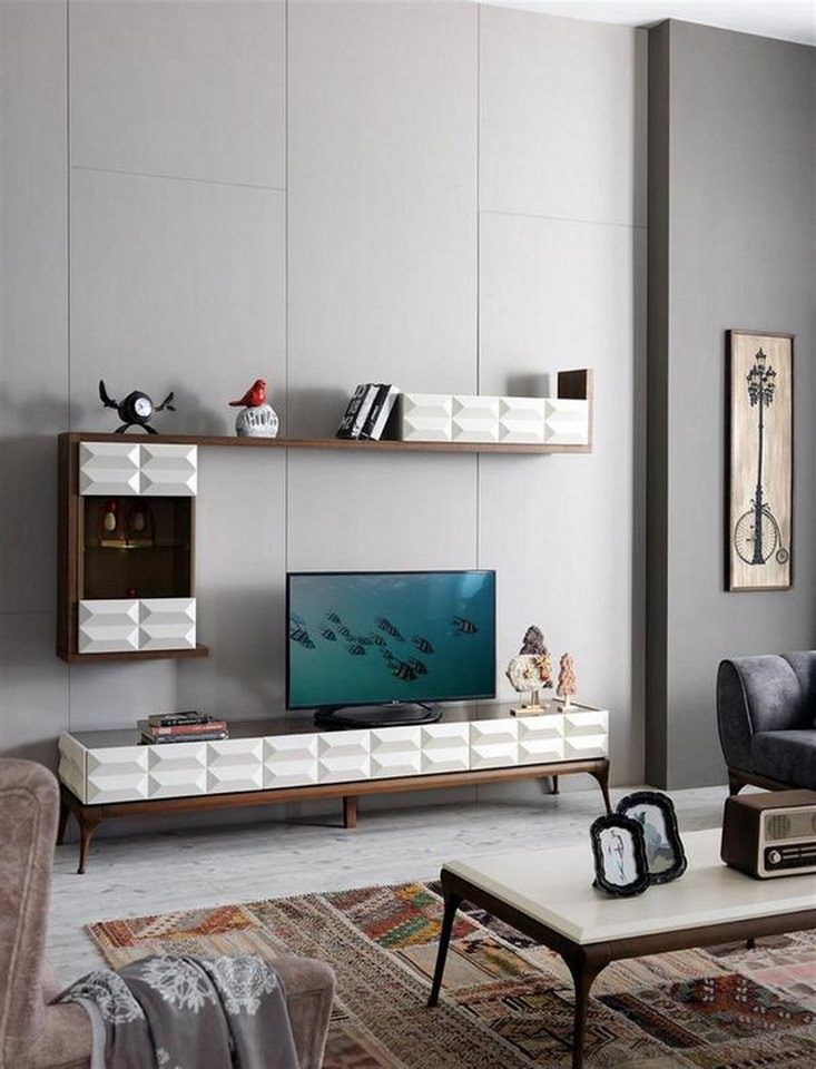 Xlmoebel Sideboard Wohnmöbel Set TV Board Fernsehschrank RTV Unterschrank Hängeschrank (Sideboard + Wandschrank), Hergestellt in Europa von Xlmoebel