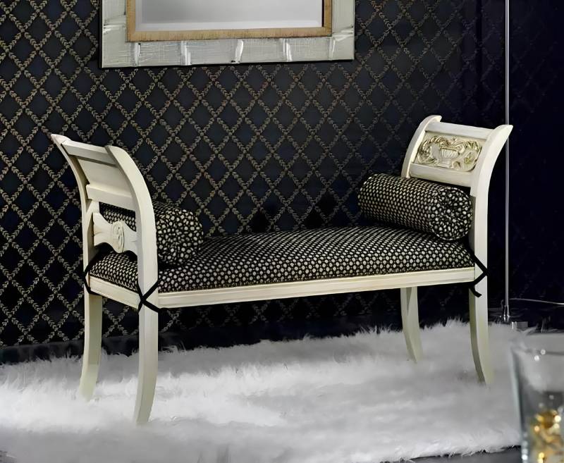 Xlmoebel Sitzbank Designer Sitzbank aus Textilien - Luxuriöse Sitzmöbel in klassischem (Sitzbank), Hergestellt in Europa von Xlmoebel