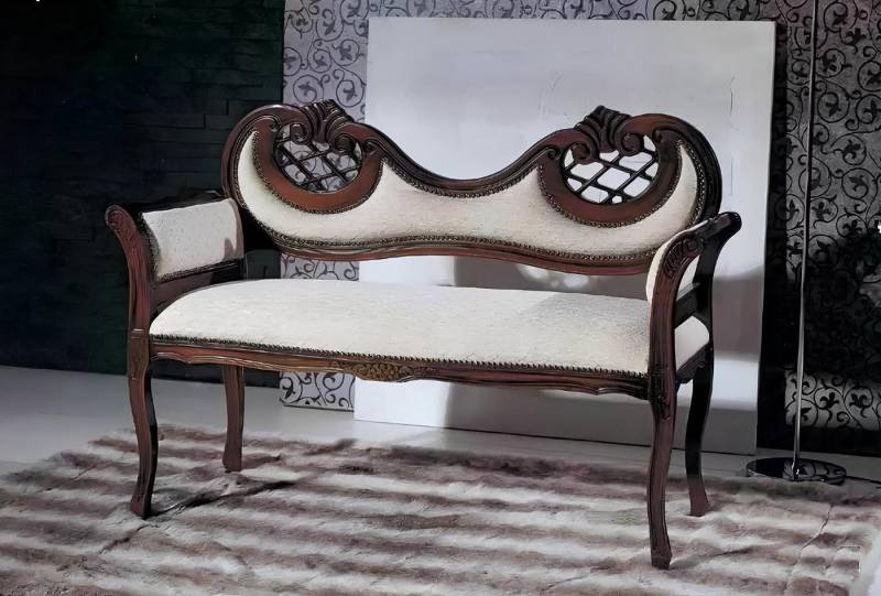 Xlmoebel Sitzbank Luxuriöses Wohnzimmer-Sofa aus Stoff mit Polsterung - Sitzmöbel (Sitzbank), Hergestellt in Europa von Xlmoebel